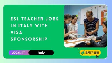 ESL Teacher Jobs in Italy with Visa Sponsorship
