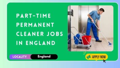 Part-Time Permanent Cleaner Jobs in England