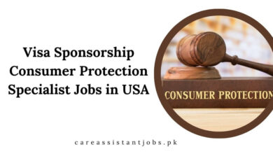 Visa Sponsorship Consumer Protection Specialist Jobs in USA