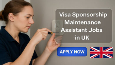 Visa Sponsorship Maintenance Assistant Jobs in UK