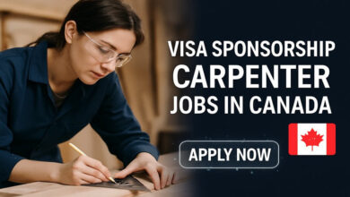 Visa Sponsorship Carpenter Jobs in Canada