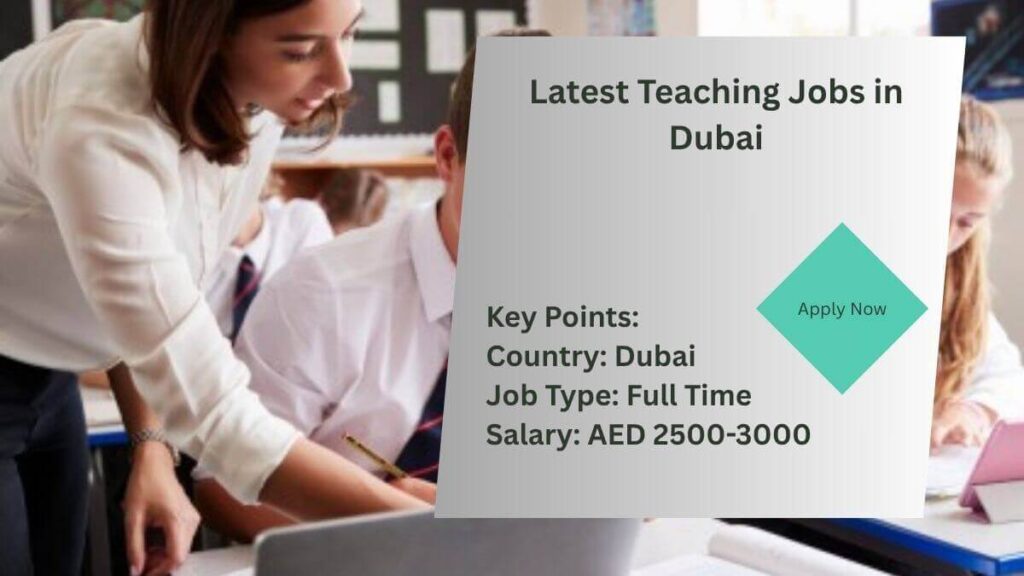 Latest Teaching Jobs in Dubai